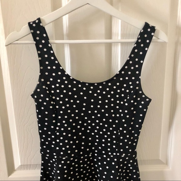 H&M Fit and Flare Polka Dot Dress - Picture 3 of 7